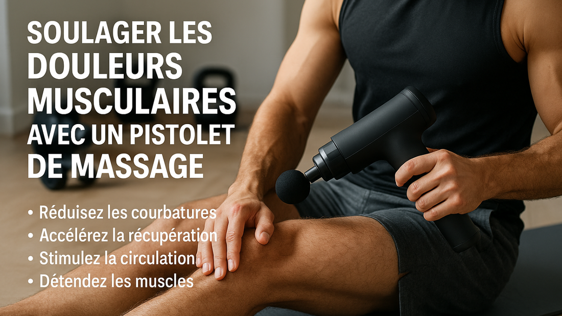 soulager les douleurs musculaires avec un pistolet de massage