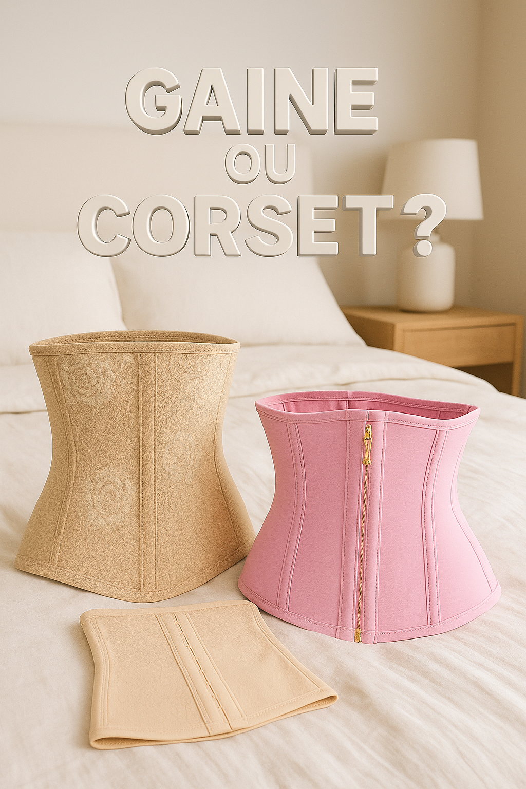une gaine amincissante  et un corset amincissant