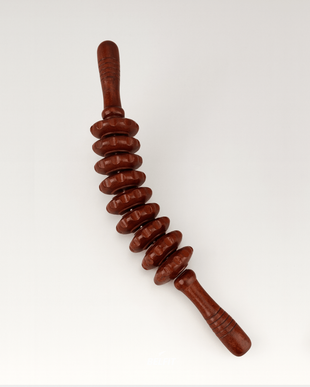 Rouleau de Massage Anti-Cellulite en Bois Bois foncé incurvé