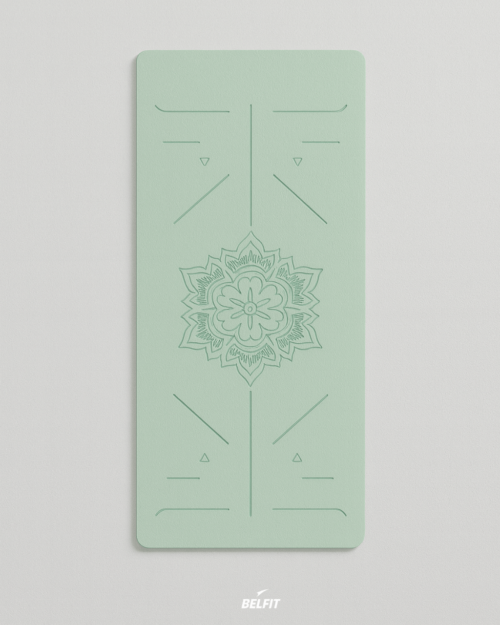 Tapis de yoga antidérapant Green  black