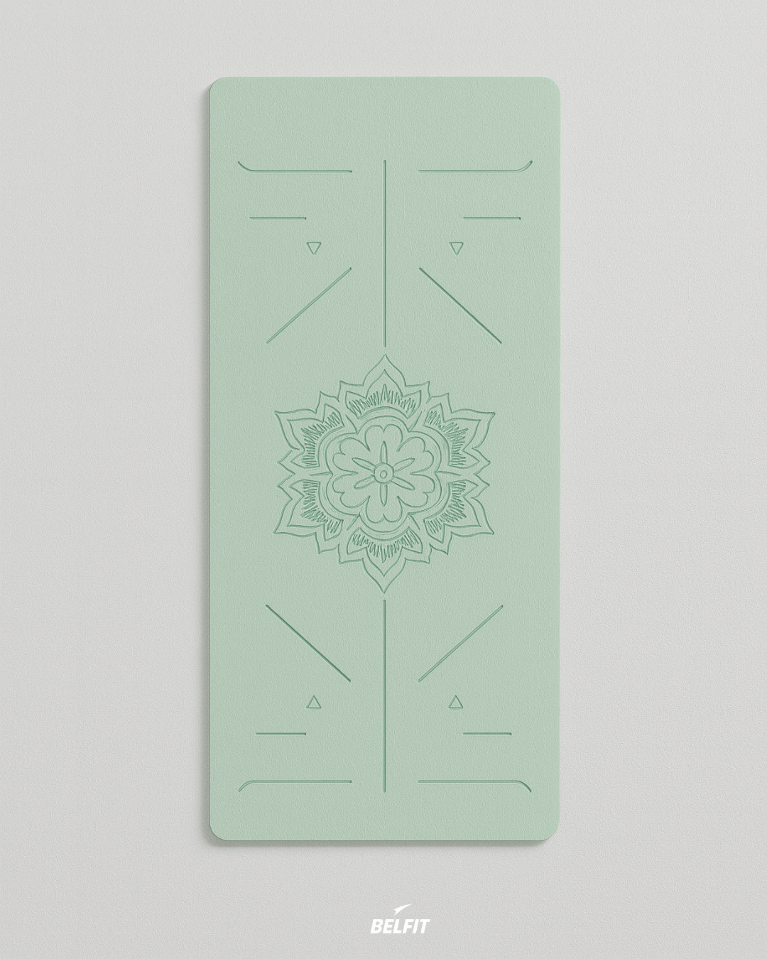 Tapis de yoga antidérapant Green  black