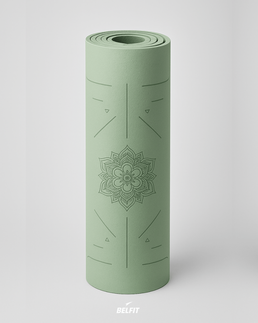 Tapis de yoga antidérapant Green  black