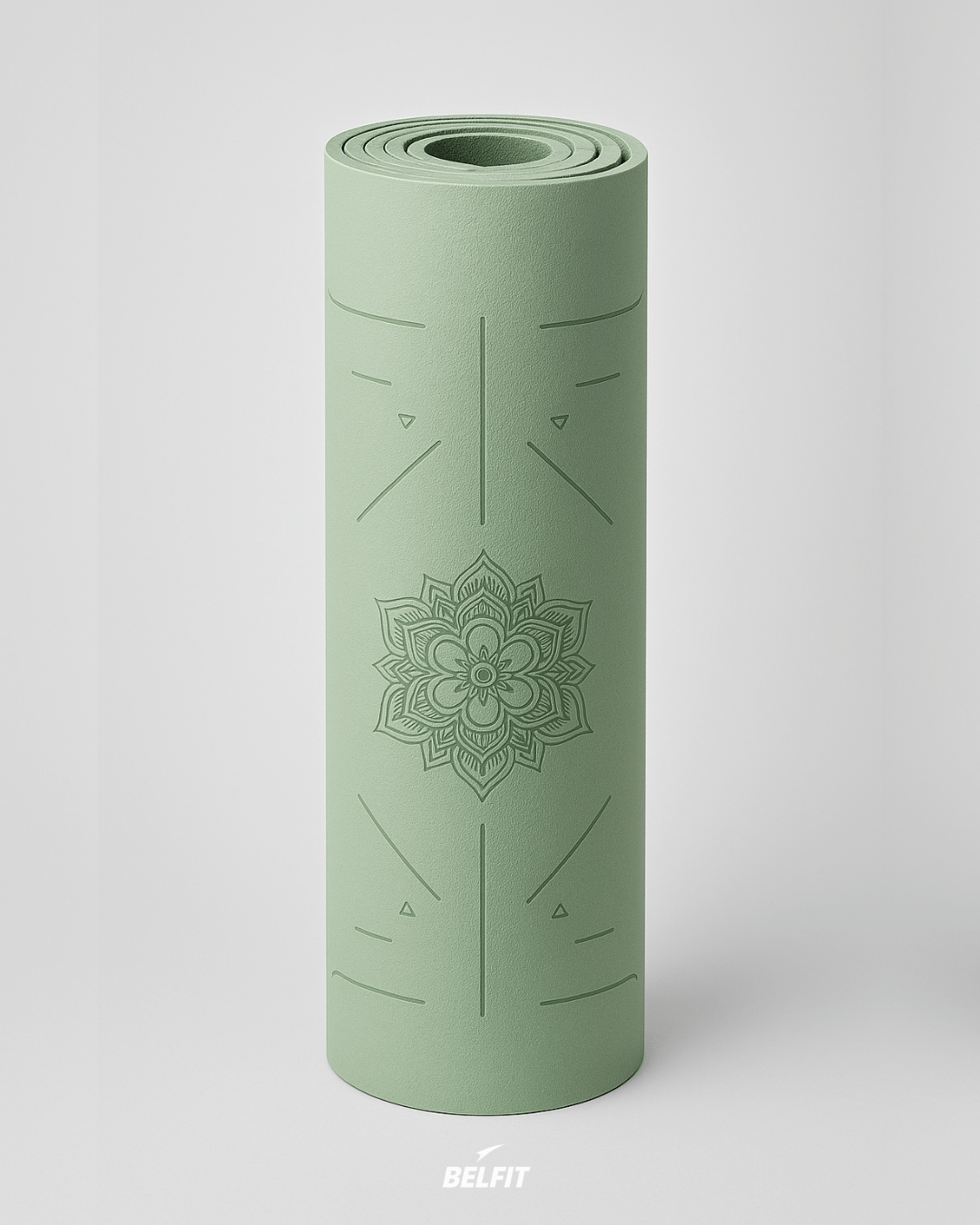 Tapis de yoga antidérapant Green  black