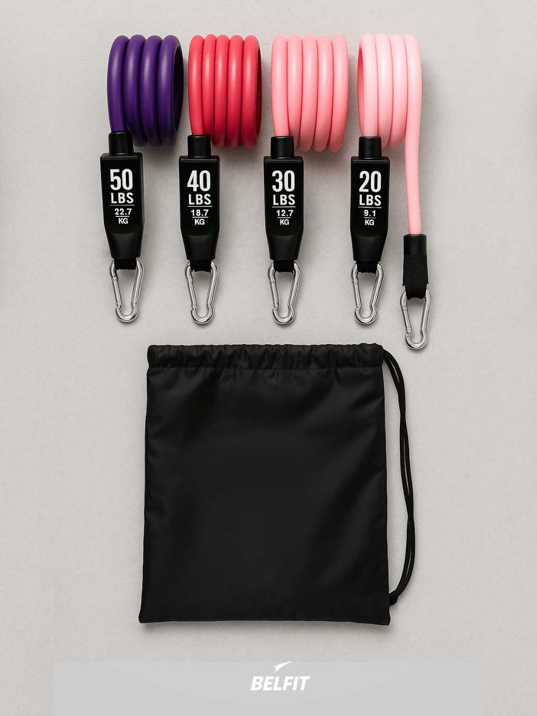 Kit d'élastiques - BoostTraining kit 17pcs rose