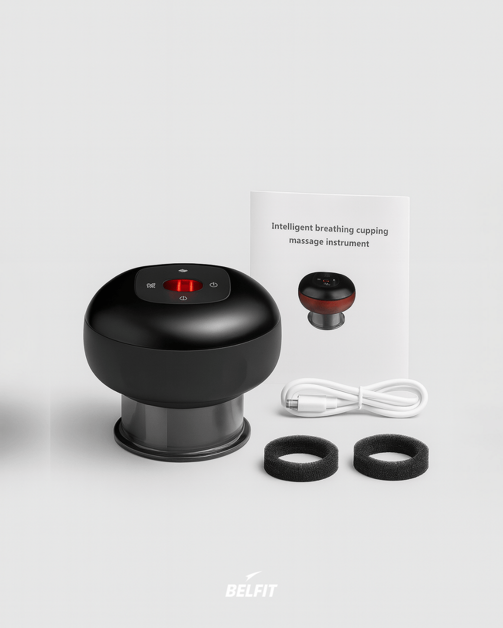 Appareil de Cupping intelligent anti-cellulite Noir 6 vitesses