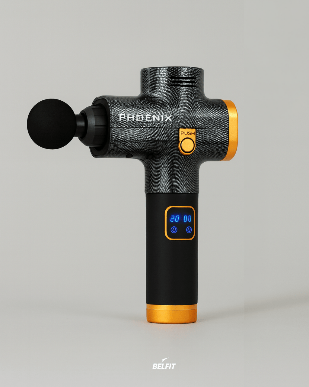 Pistolet de massage - Phoenix LCD Noir / EU Plug