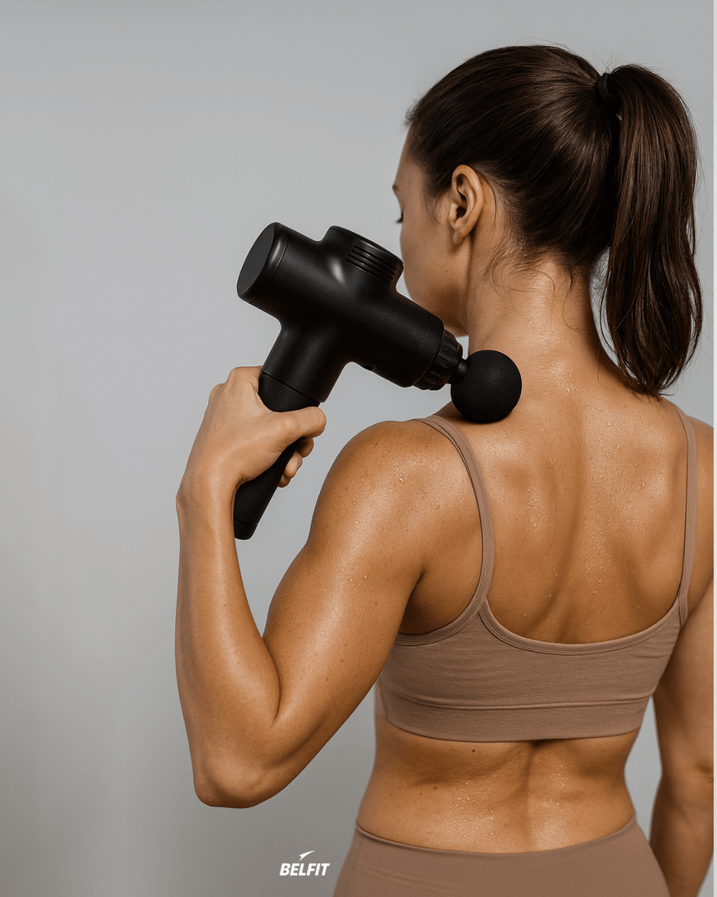 Pistolet de Massage - ErgoFlow Noir / Type C Charge