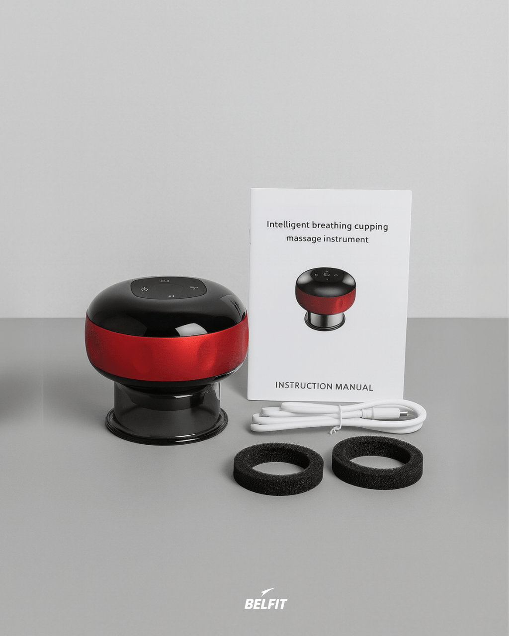 Appareil de Cupping intelligent anti-cellulite rouge 12 vitesses