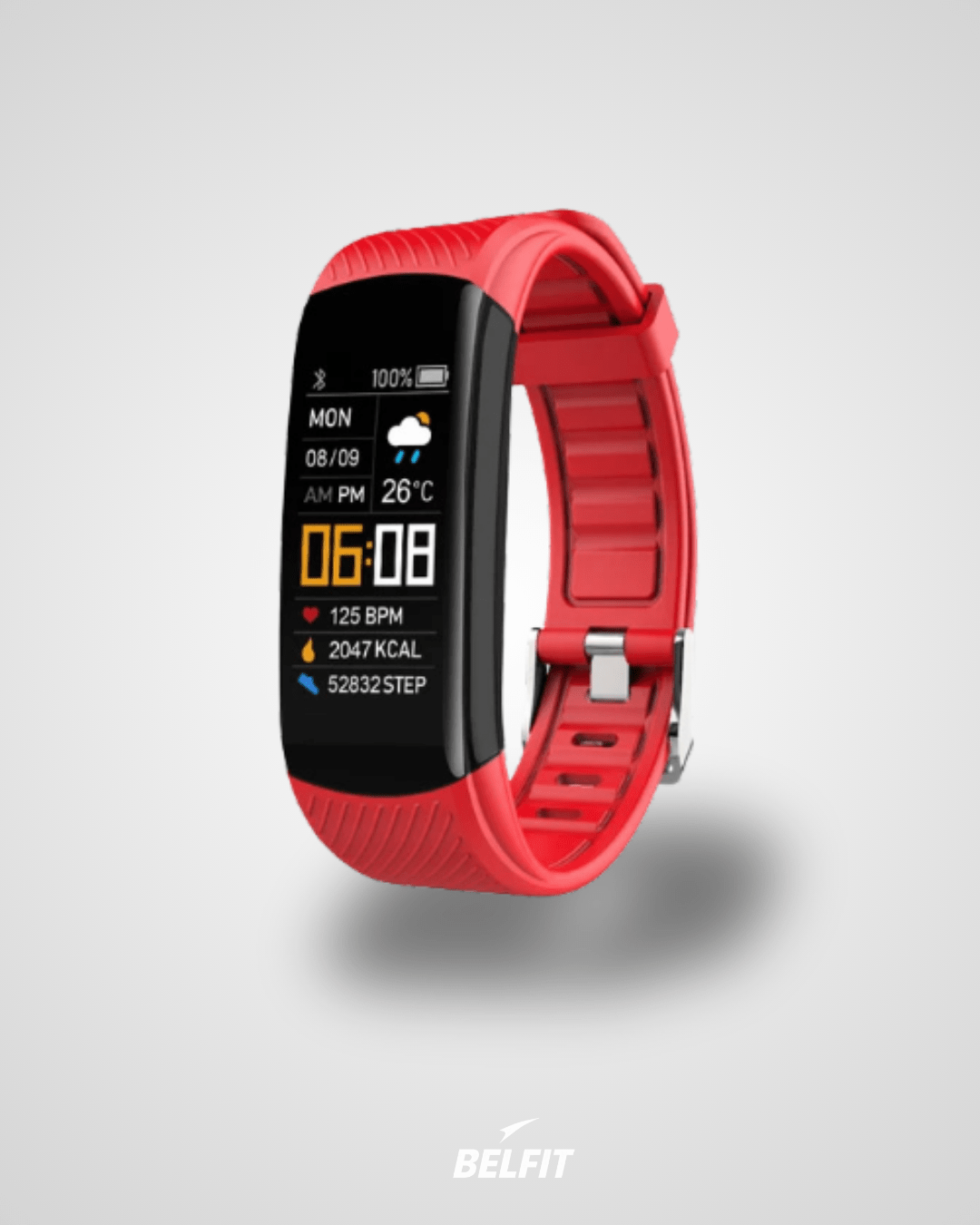 Bracelet connecté - FitBand Rouge